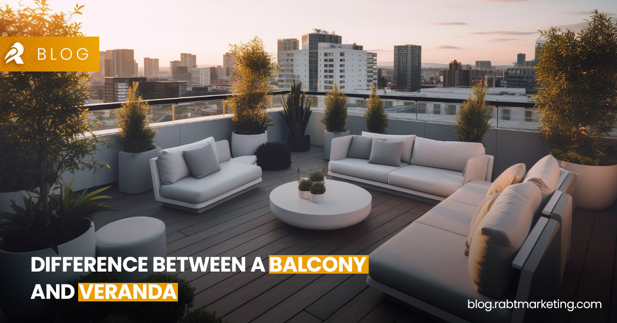 difference between balcony and veranda