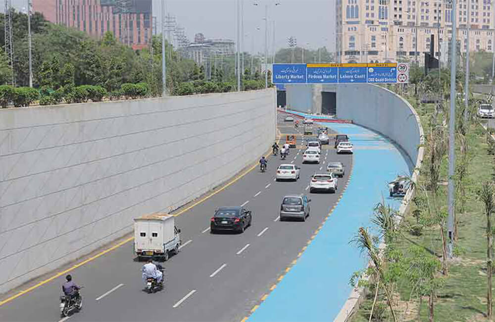 Blue Roads in Lahore
