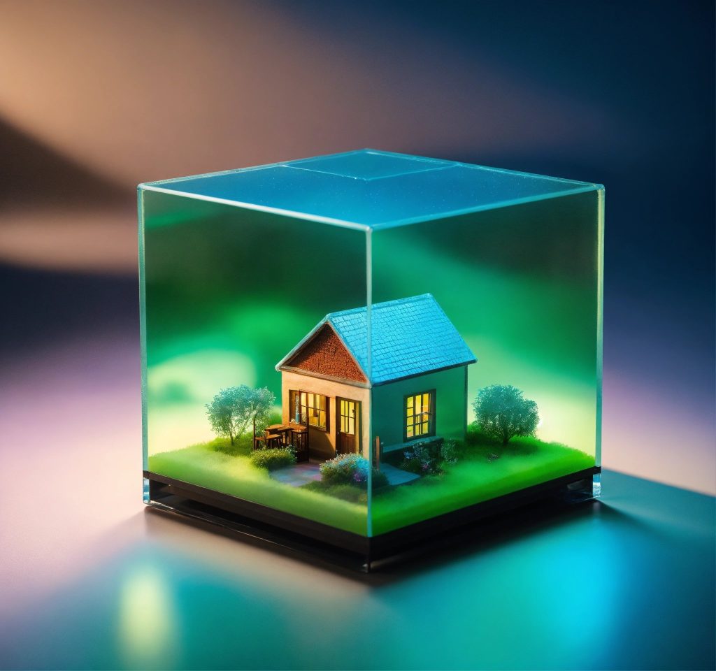 house in cube